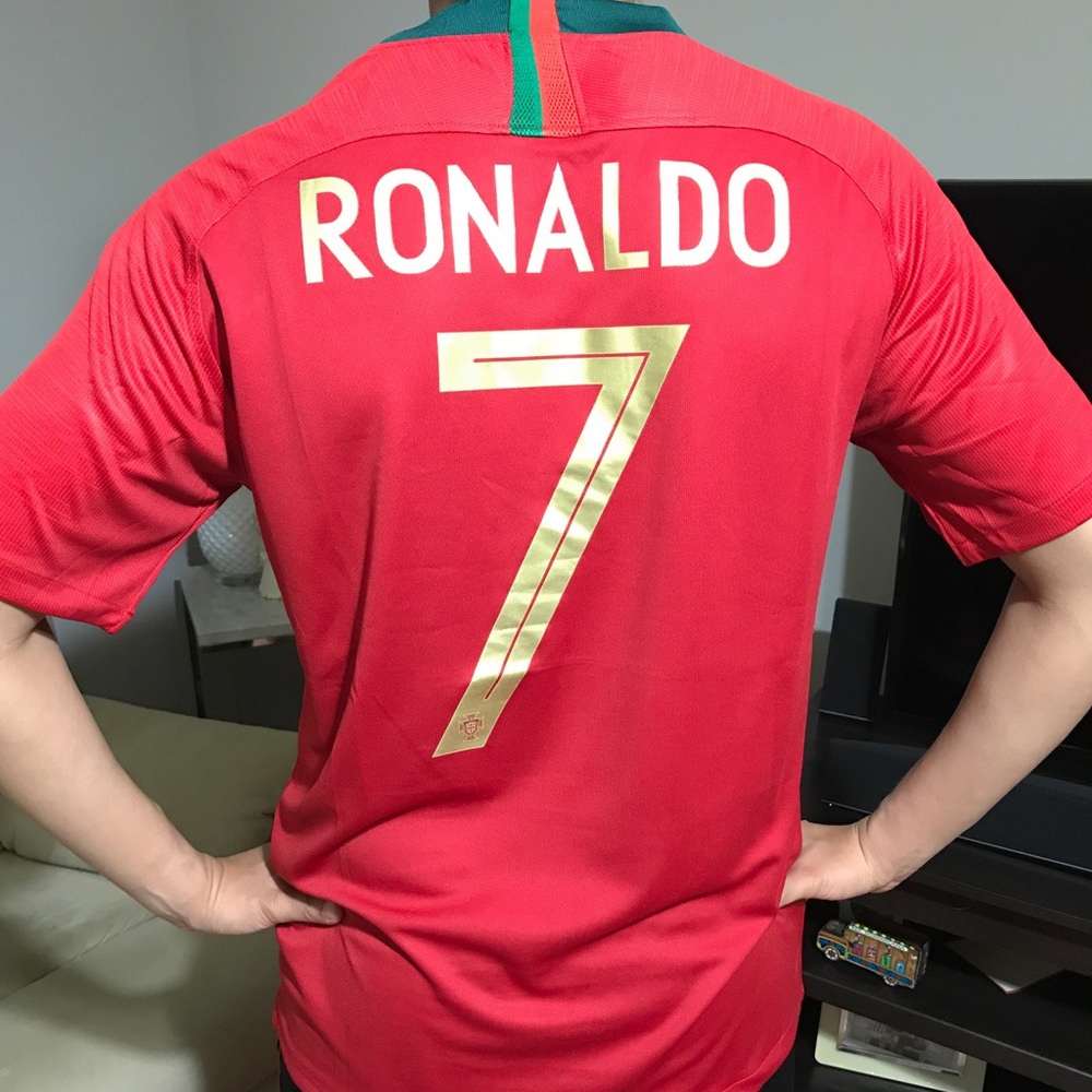 Portugal Ronaldo Home Short Sleeve Jersey